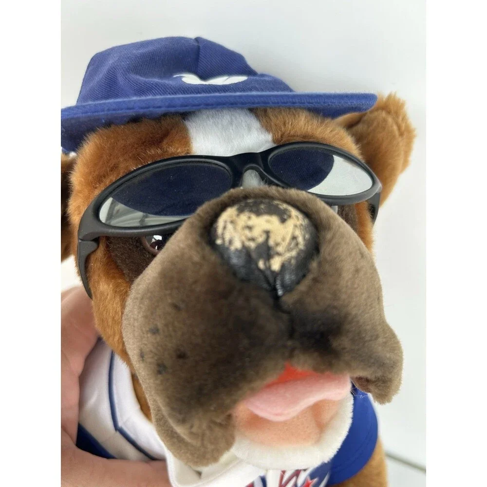 Vintage Build A Bear Boxer Dog Baseball Uniform All Star Plush Champ 18”